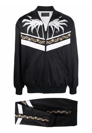 Philipp Plein Jogginganzug mit Barock-Print - Schwarz