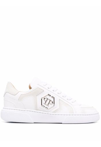 Philipp Plein Sneakers mit Logo - Weiß