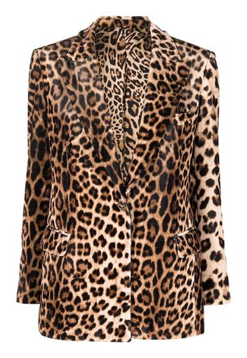 Philipp Plein Blazer mit Leoparden-Print - Braun