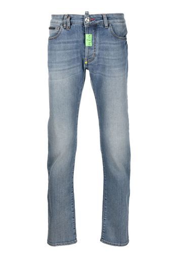 Philipp Plein Hexagon Straight-Leg-Jeans - Blau