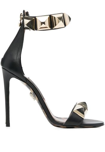 Philipp Plein Sandalen mit Kristallen 120mm - Schwarz