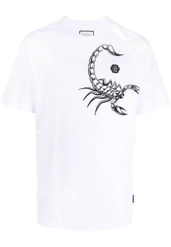 Philipp Plein T-Shirt mit Skorpion-Print - Weiß