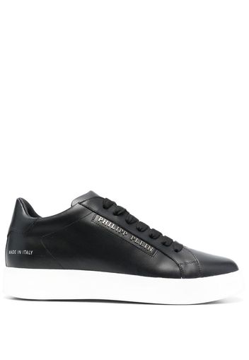 Philipp Plein low-top leather sneakers - '02 black'