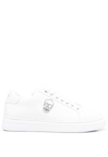 Philipp Plein Skull-plaque low-top sneakers - Weiß