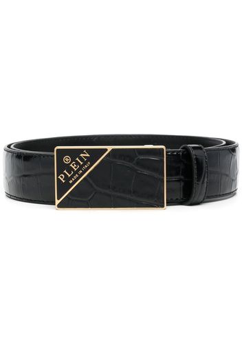 Philipp Plein Hexagon buckled belt - Schwarz