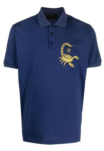 Philipp Plein short sleeve polo shirt - Blau