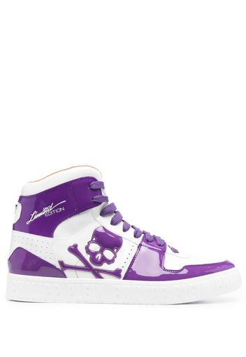 PHILIPP PLEIN Skull lace-up sneakers - Violett