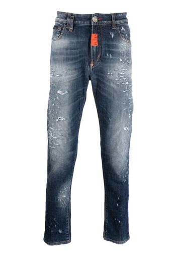 Philipp Plein Jeans mit geradem Bein - Blau