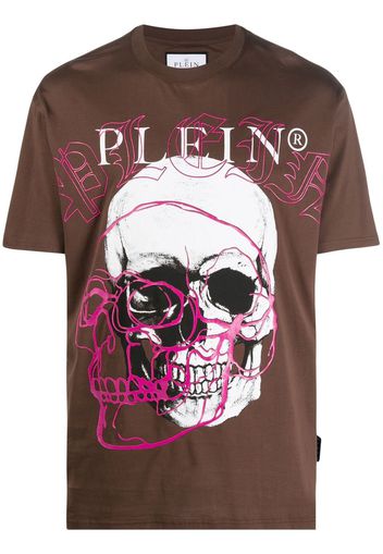 Philipp Plein round neck T-shirt - Braun