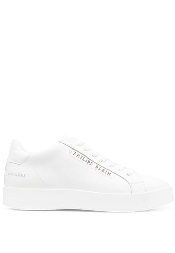 Philipp Plein low-top leather sneakers - Weiß