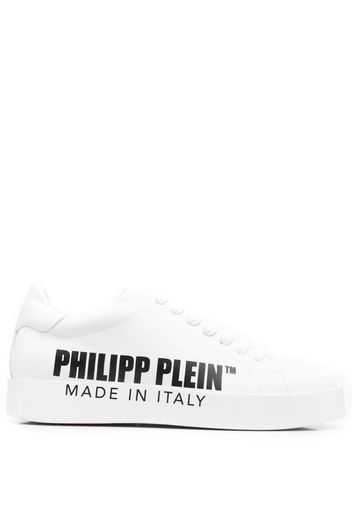 Philipp Plein logo-print low-top sneakers - Weiß