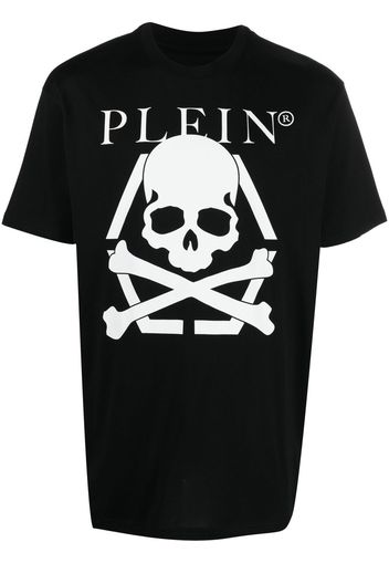 Philipp Plein T-Shirt mit Totenkopf-Print - Schwarz