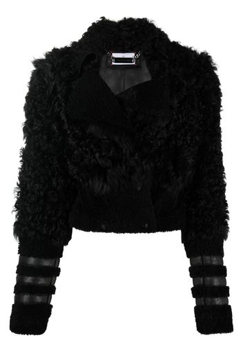 Philipp Plein Gothic Plein Shearling-Jacke - Schwarz