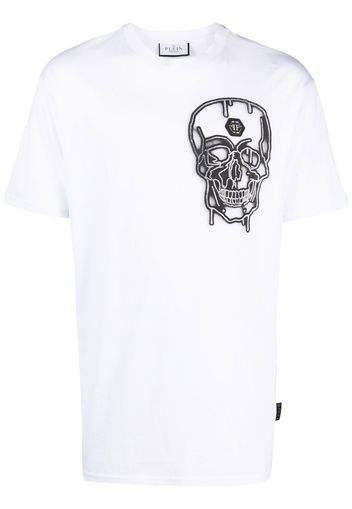 Philipp Plein T-Shirt mit Graffiti-Print - Weiß