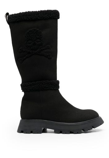 Philipp Plein Skull Bones Stiefel - Schwarz