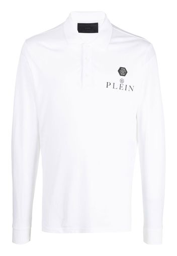 Philipp Plein logo-print short-sleeved polo shirt - Weiß