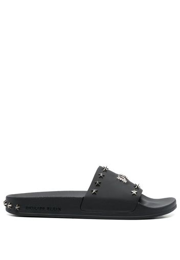 Philipp Plein Gothic Plein stud-studded sandals - Schwarz