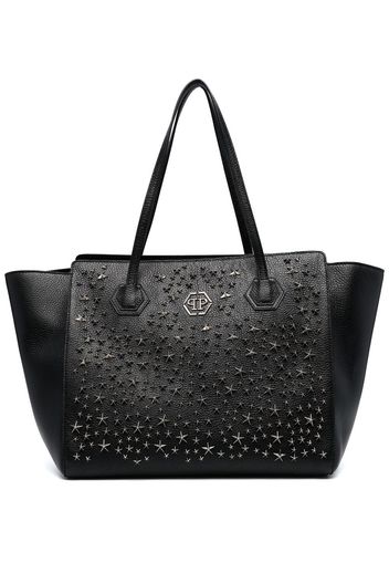 Philipp Plein star stud embellished tote bag - Schwarz