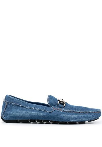 Philipp Plein denim slip-on moccasin - '08 middle blue'