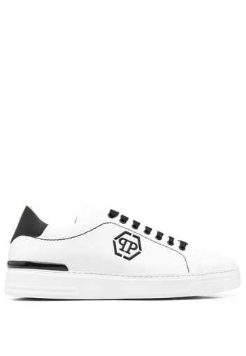 Philipp Plein low-top leather sneakers - Schwarz