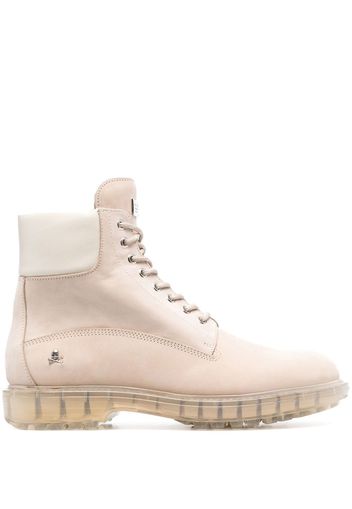 Philipp Plein The Hunter lace-up ankle boots - Nude