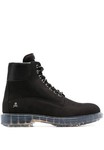 Philipp Plein The Hunter lace-up ankle boots - Schwarz