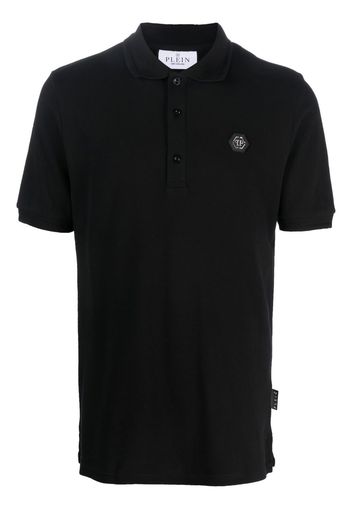 Philipp Plein snake-logo polo shirt - Schwarz