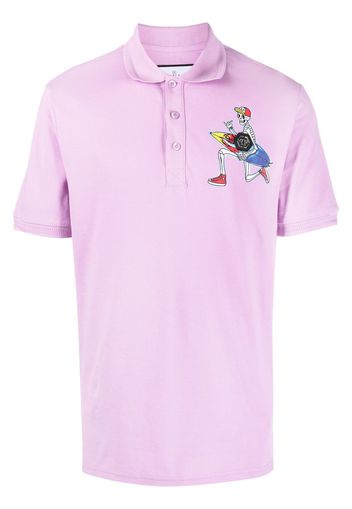 Philipp Plein graphic-print polo shirt - Violett