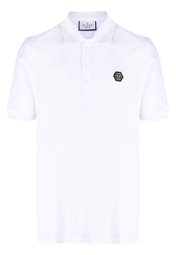 Philipp Plein snake-logo polo shirt - Weiß