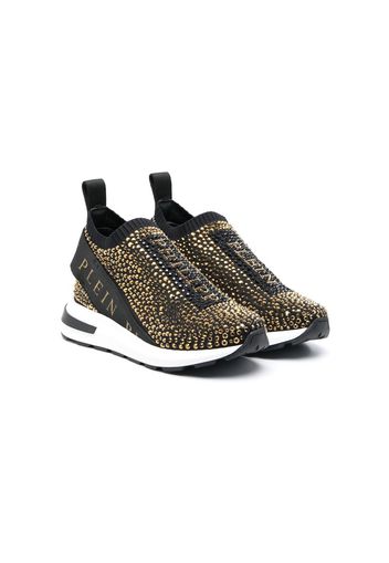 Philipp Plein Slip-On-Sneakers mit Logo - Schwarz