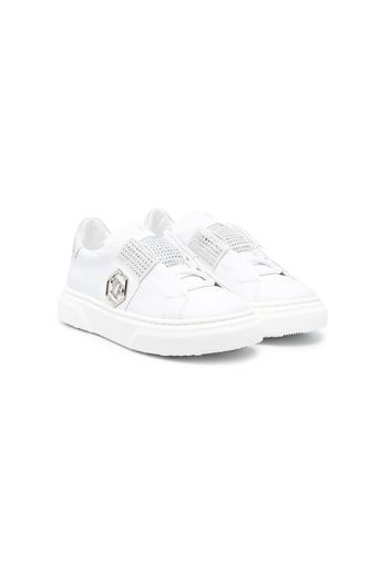 Philipp Plein Sneakers mit Kristallen - Weiß