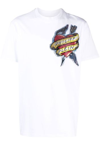 Philipp Plein T-Shirt mit Tattoo-Print - Weiß