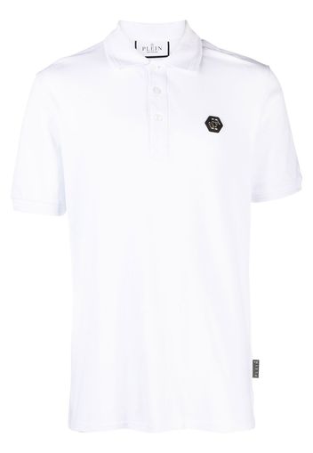 Philipp Plein Poloshirt mit Totenkopf-Print - Weiß