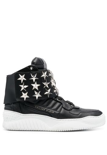 Philipp Plein Thunder High-Top-Sneakers - Schwarz