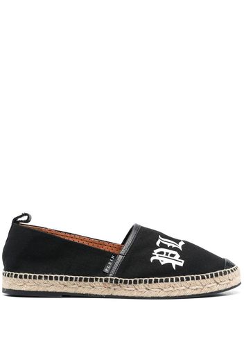 Philipp Plein Espadrilles aus Canvas - Schwarz