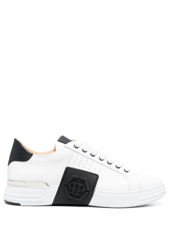 Philipp Plein Sneakers mit Logo-Patch - Weiß