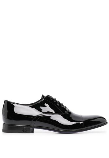 Philipp Plein patent-leather Oxford shoes - Schwarz