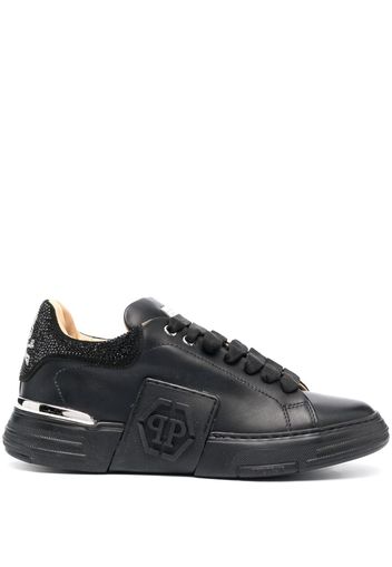 Philipp Plein Sneakers mit Strass - Schwarz