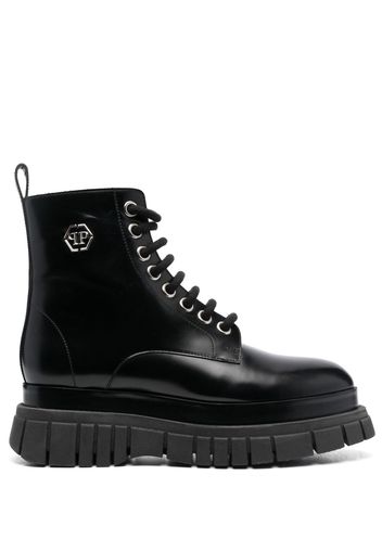 Philipp Plein Hexagon Stiefel 55mm - Schwarz