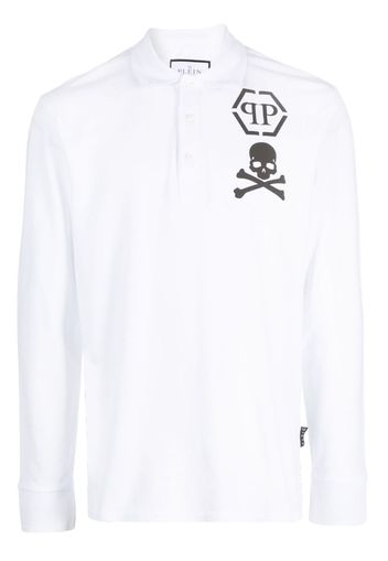 Philipp Plein Poloshirt mit Logo-Print - Weiß