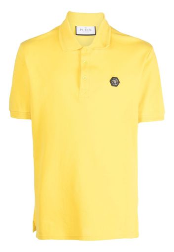 Philipp Plein Poloshirt mit Logo-Print - Gelb