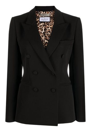 Philipp Plein double-breasted cady blazer - Schwarz