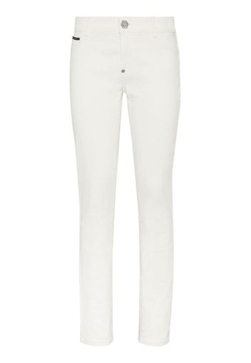 Philipp Plein logo-patch skinny jeans - Weiß