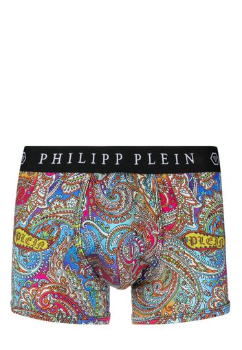 Philipp Plein Shorts mit Paisley-Print - Blau