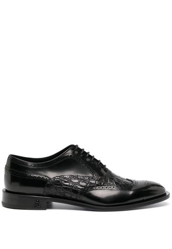 Philipp Plein Leather Derby oxford shoes - Schwarz