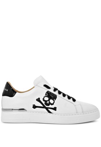 Philipp Plein Skull&Bones low-top sneakers - Weiß