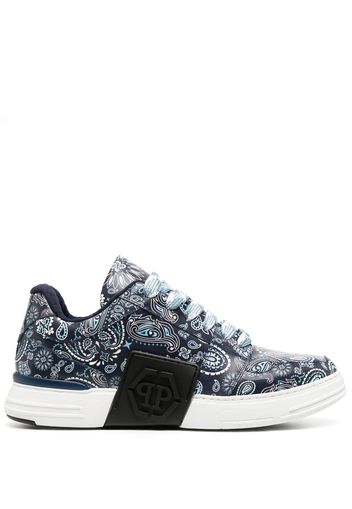 Philipp Plein Super Street paisley-print sneakers - Blau