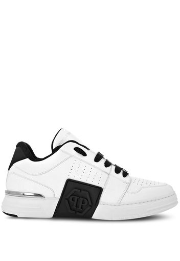 Philipp Plein Lo-Top embossed-logo sneakers - Weiß