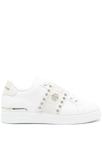 Philipp Plein logo-plaque low-top sneakers - Weiß