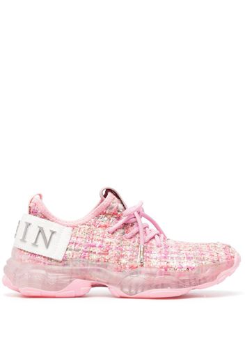 Philipp Plein Hyper $hock tweed-effect sneakers - Rosa